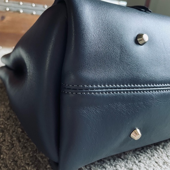 Lanvin Navy Leather Tote. EUC! - Picture 3 of 5